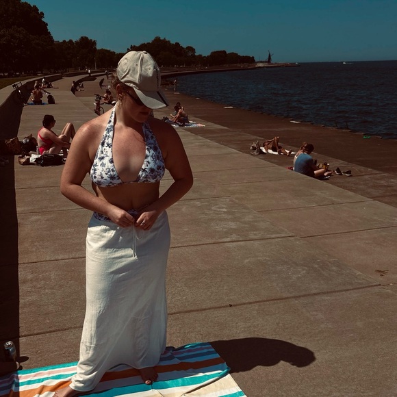 Abercrombie & Fitch Blue Floral Bikini - Picture 4 of 4